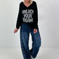 Oversized Shirt Unlock Your Dreams - Black
