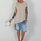 Asymmetrical T-shirt - beige