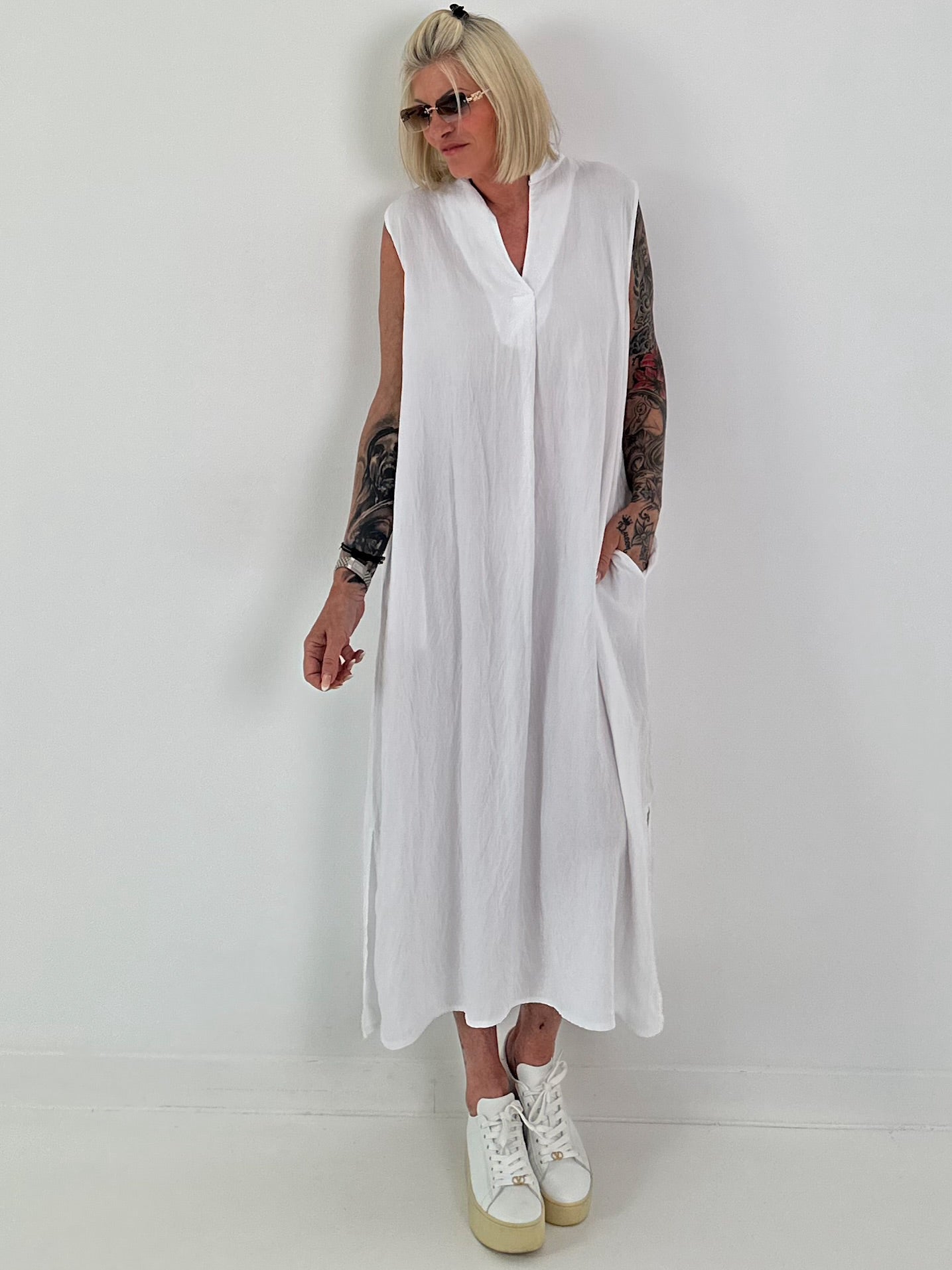Luftiges Kleid - weiss
