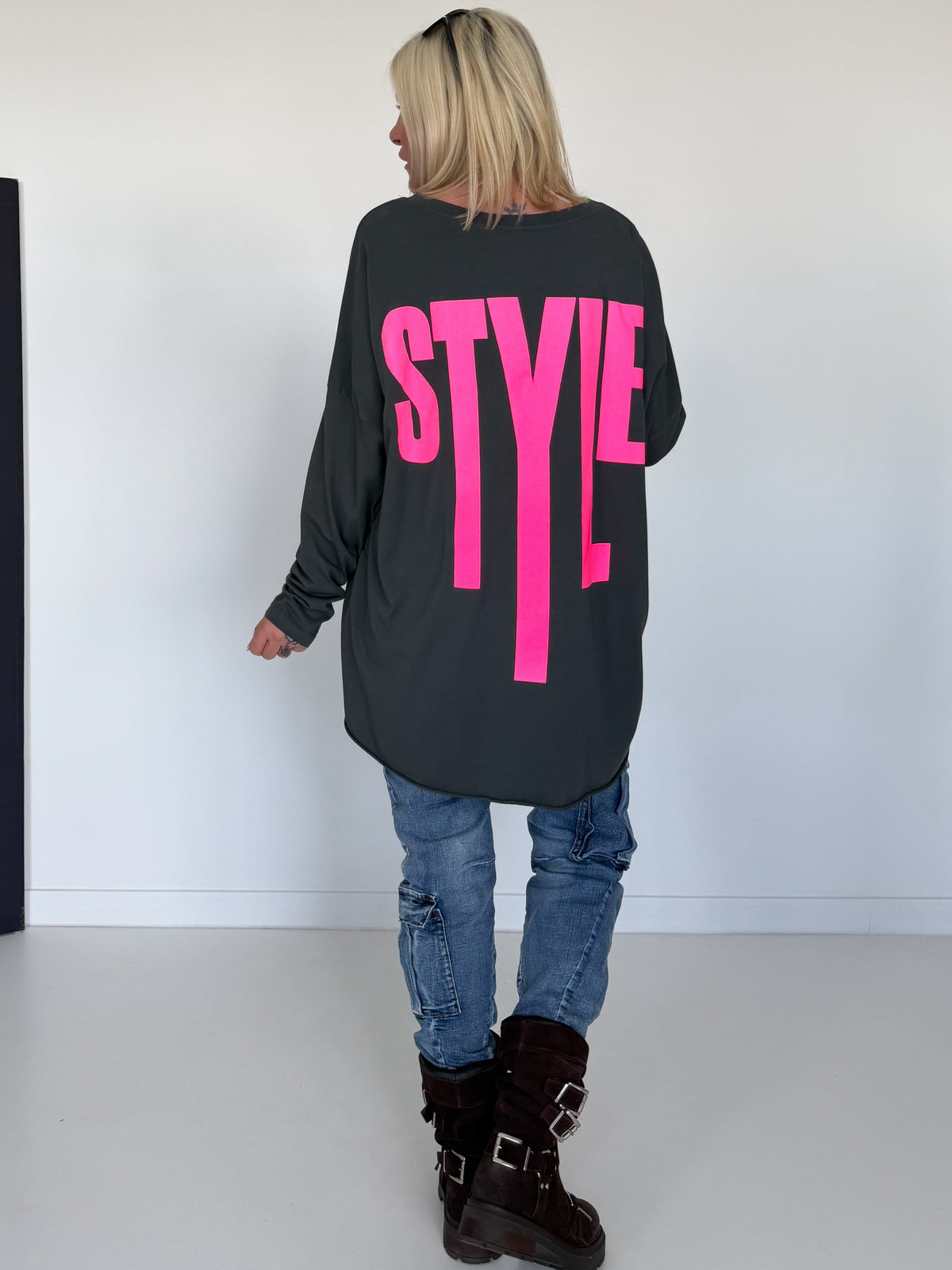 Oversized Shirt Style - anthracite