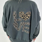Jacke mit Rückenprint - anthrazit