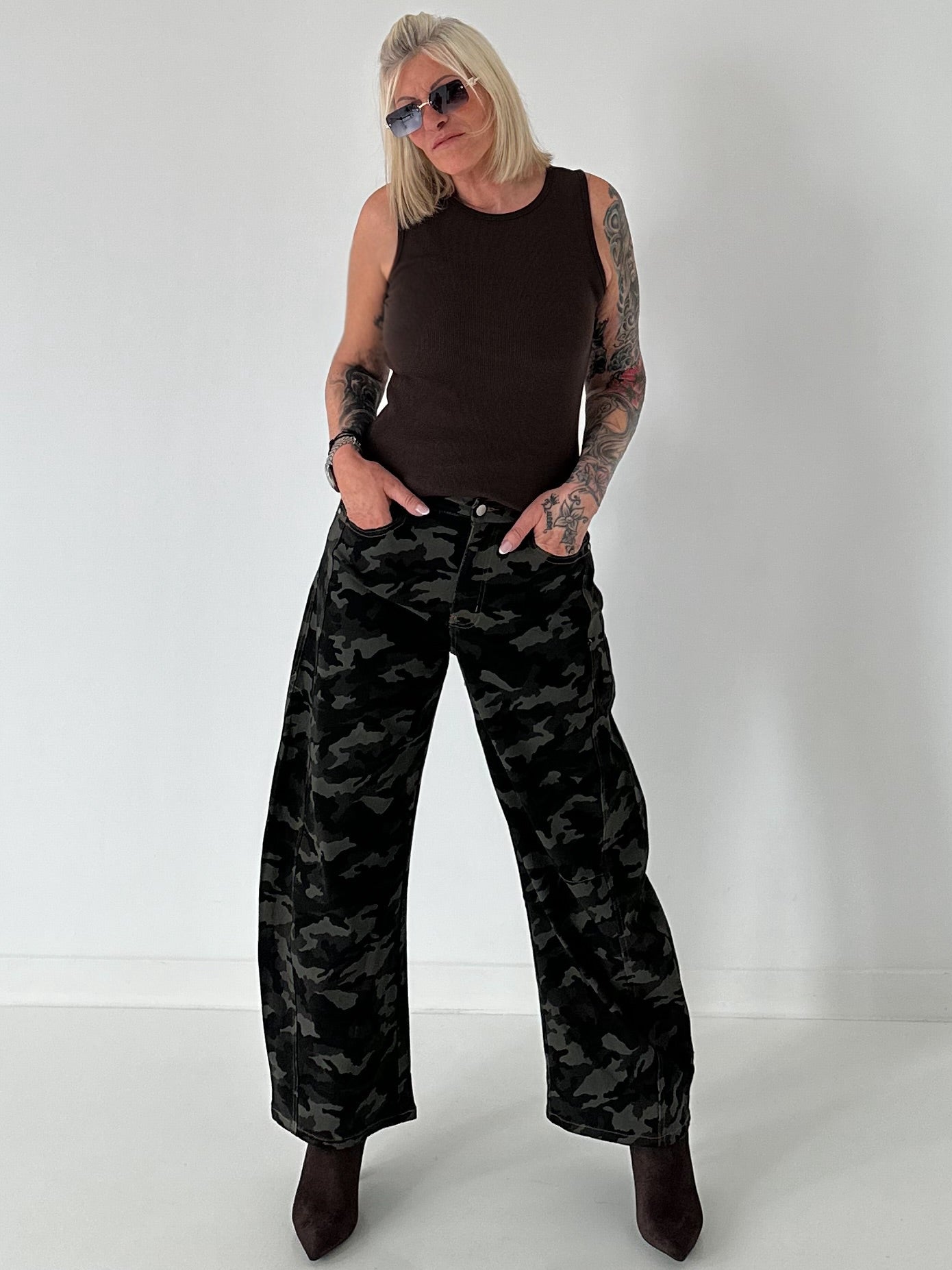 Ripp Tank Top  - mokka