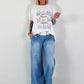 Jeans mit elastischem Bund - denim