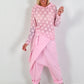 Leichter Hoodie aus Spitze - rosa