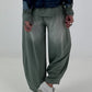 Lässige Sweat Ballonhose im Used-Look - khaki