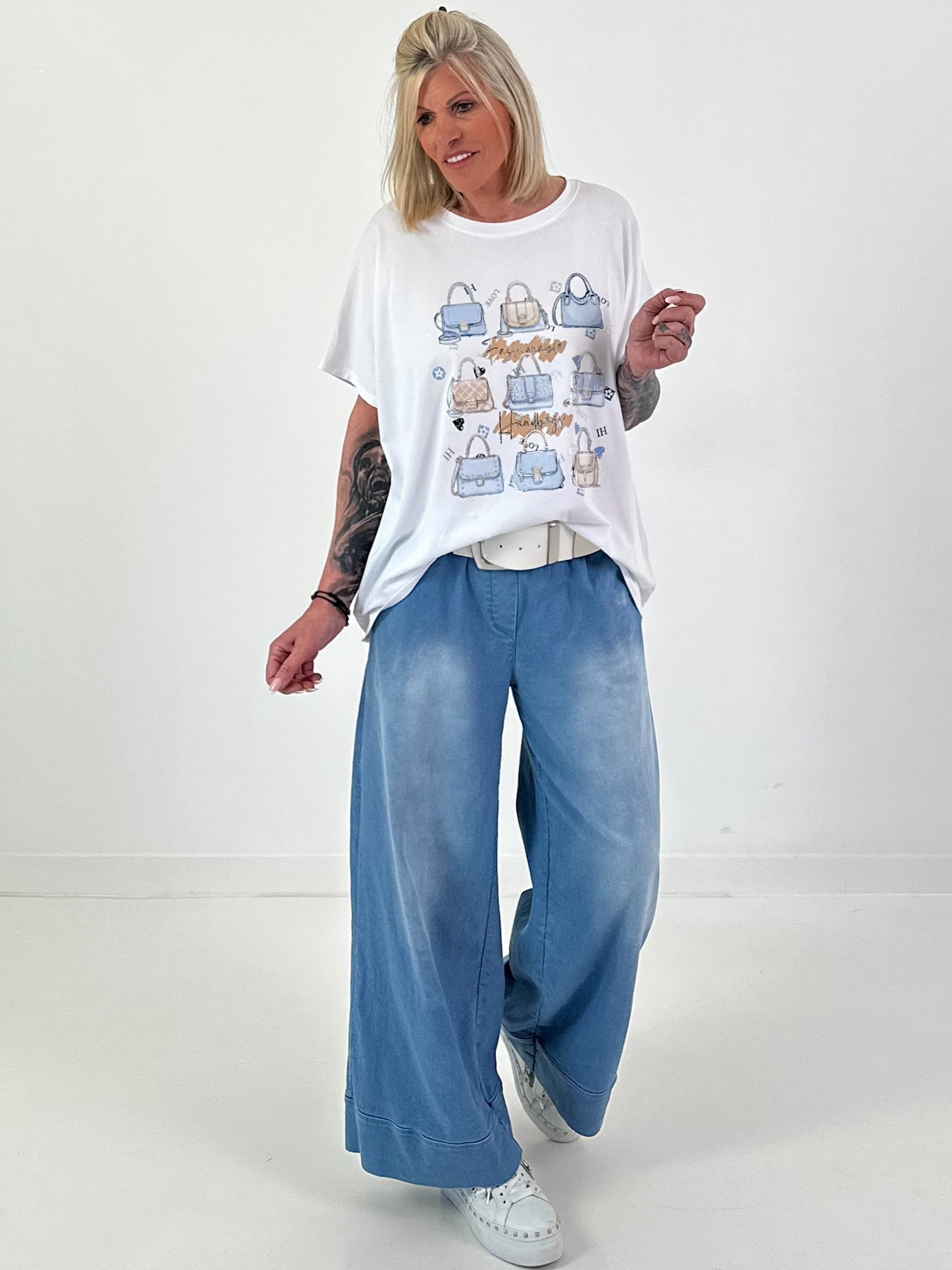 T-Shirt Bags - white