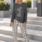 Pullover mit Strass-Cartoon-Motiv - anthrazit