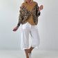 Tunika mit integrierten Top - Leo camel