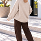 Kuscheliger Pullover Club Amour - camel-mokka
