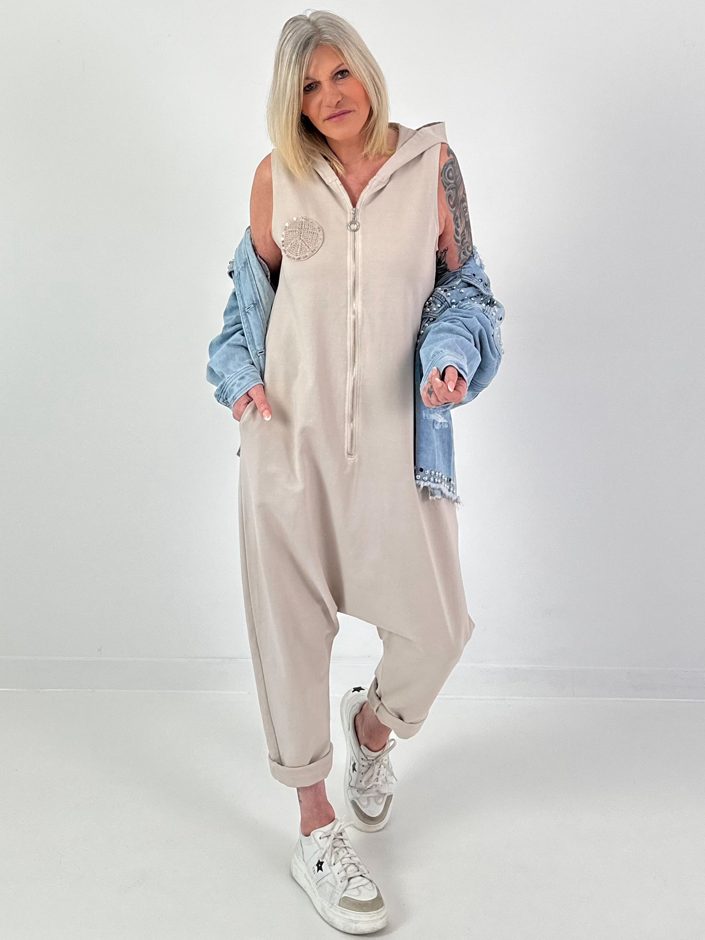 Jumpsuit Peace - beige