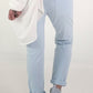 Sweatpants with large patch pockets - light blue