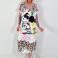 Kleid mit print-Mix - weiss-rosa-mehrfarbig
