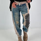 Jogg-Jeans im used Look Panther&Cross - denim