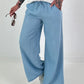 Jeans with elasticated waistband - light blue
