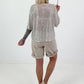 Sequin Shirt Soho - silver-pink