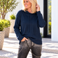 Ripp-Hoodie - marine