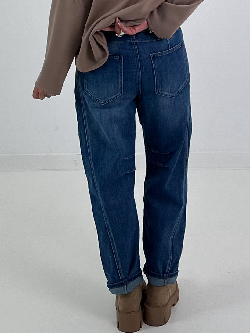 Jeans mit großen Taschen - denim