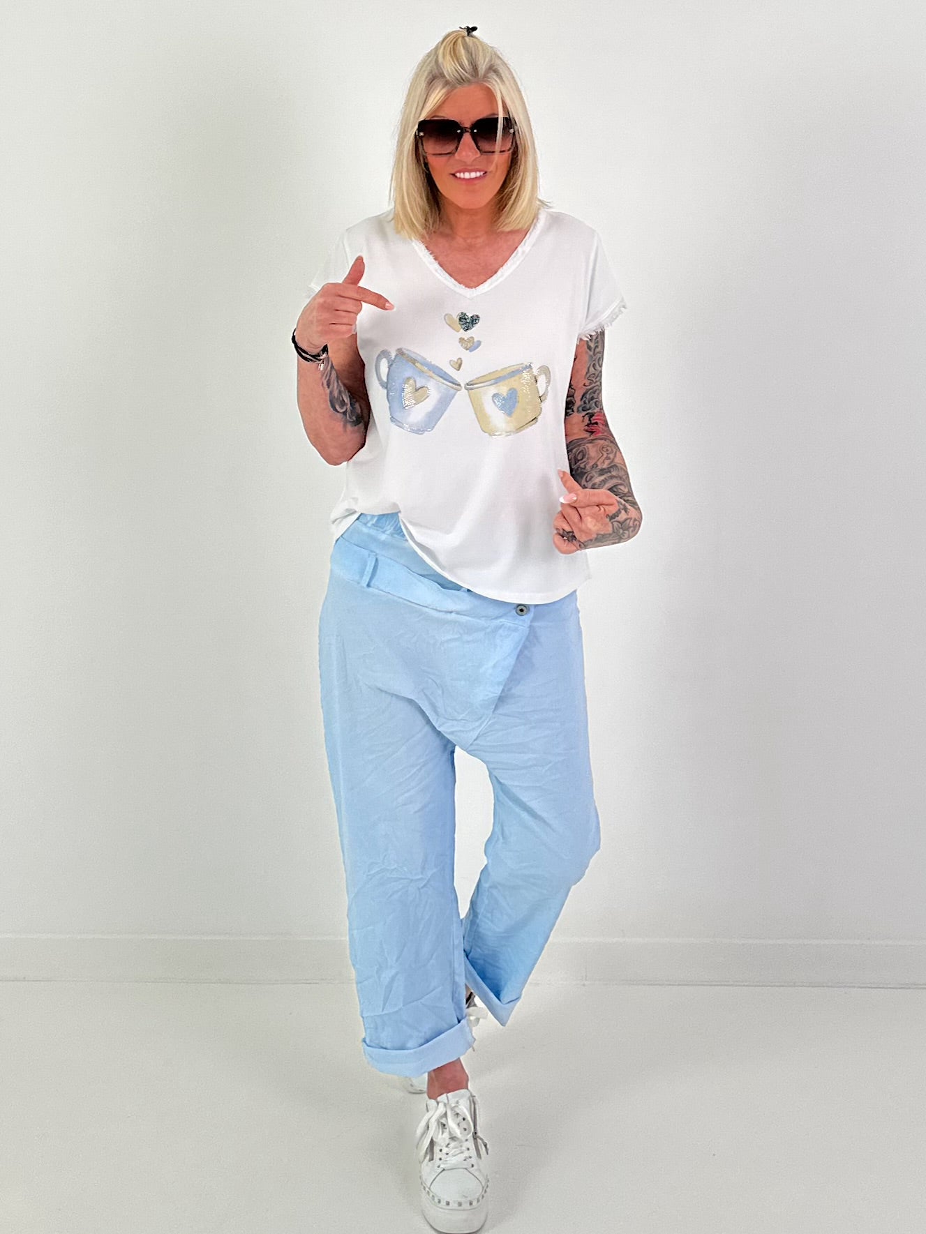 T-shirt cups - white