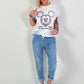 T-shirt 'My Heart' - wit