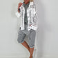 Jeansjacke mit floralem Netzeinsatz - weiss ( lieferbar ab 26.05.26)