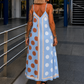 Luftiges Sommerkleid mit Print - hellblau - mehrfarbig