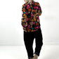 Tuniek model "Flower" - zwart-multicolor