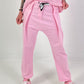 Trousers with wide pleats - pink