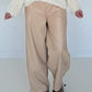Vegane Lederhose 2 Looks - beige