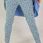 Hose mit Leo-Muster - hellblau
