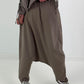 Haremhose mit Knopfdetails - taupe
