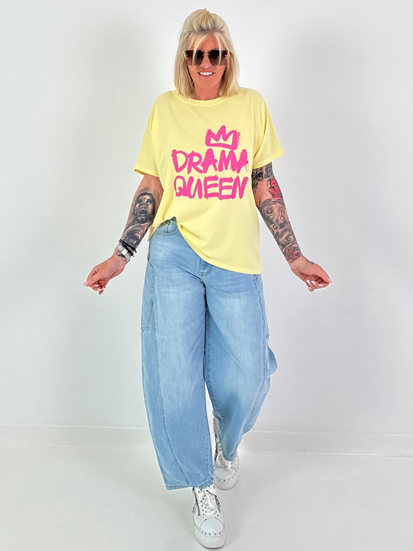 T-Shirt Drama Queen - yellow