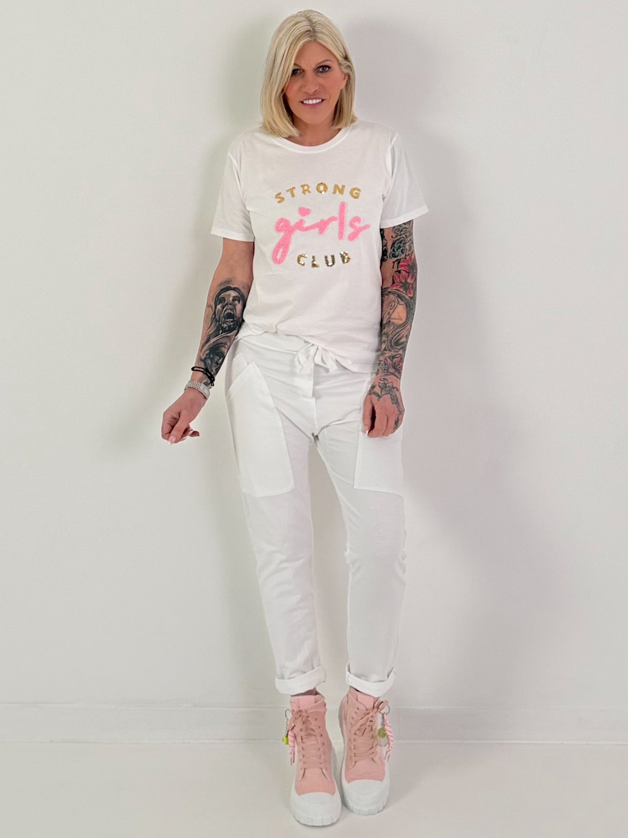 T-Shirt Girls Club - weiss