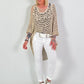 Oversized Häkelpulli - beige