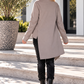 Stylischer asymmetrischer Blazer - taupe