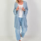 Crochet Jacket with Lurex - light blue