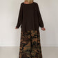 Weicher Oversized Pullover mit Rundhalsausschnitt - mokka
