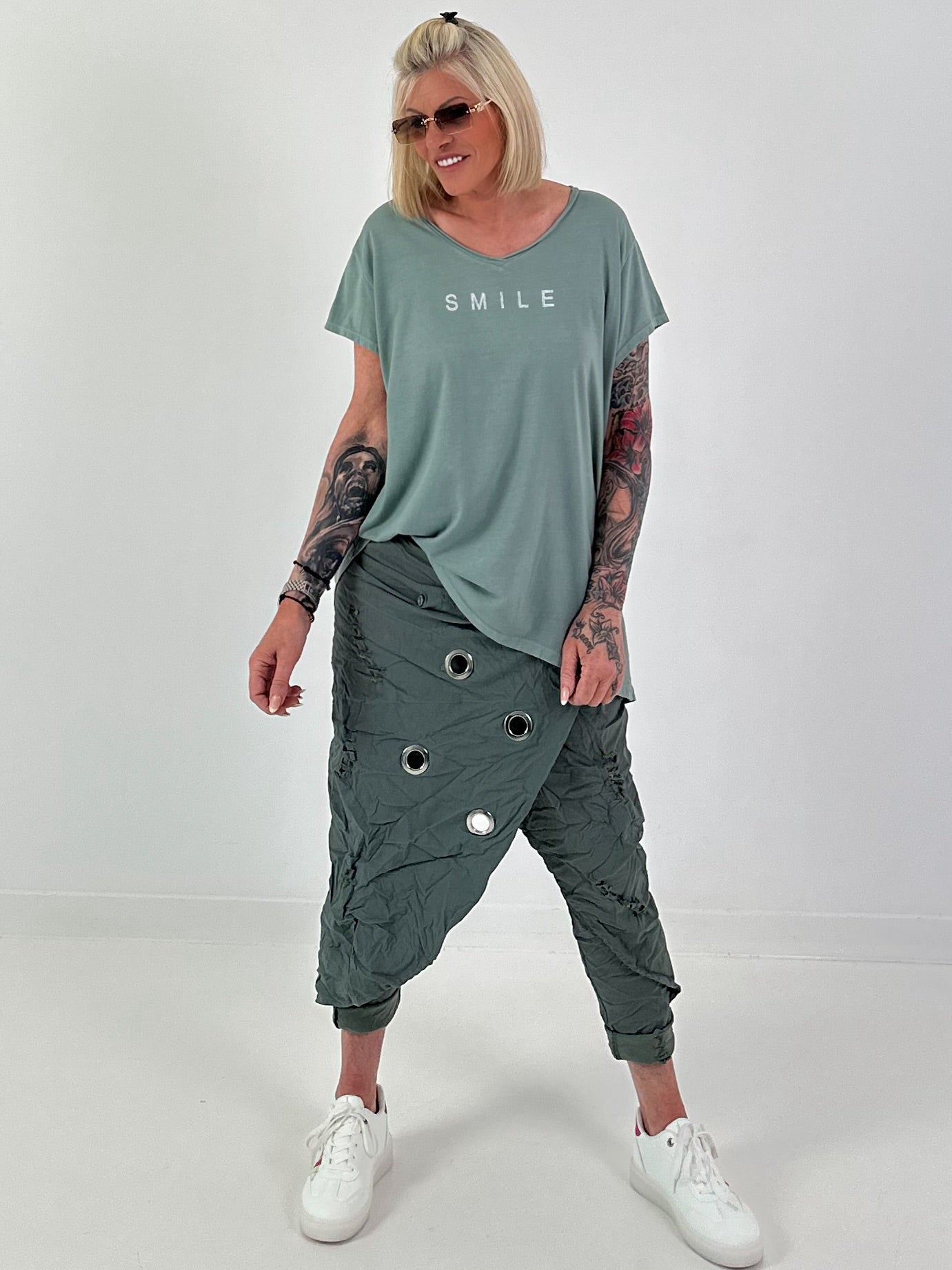 T-shirt Smile - khaki