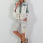Boho Jeansjacke mit besonderen Details - denim-weiss