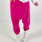 Baggy Hose Modell "Button-Belt" - pink
