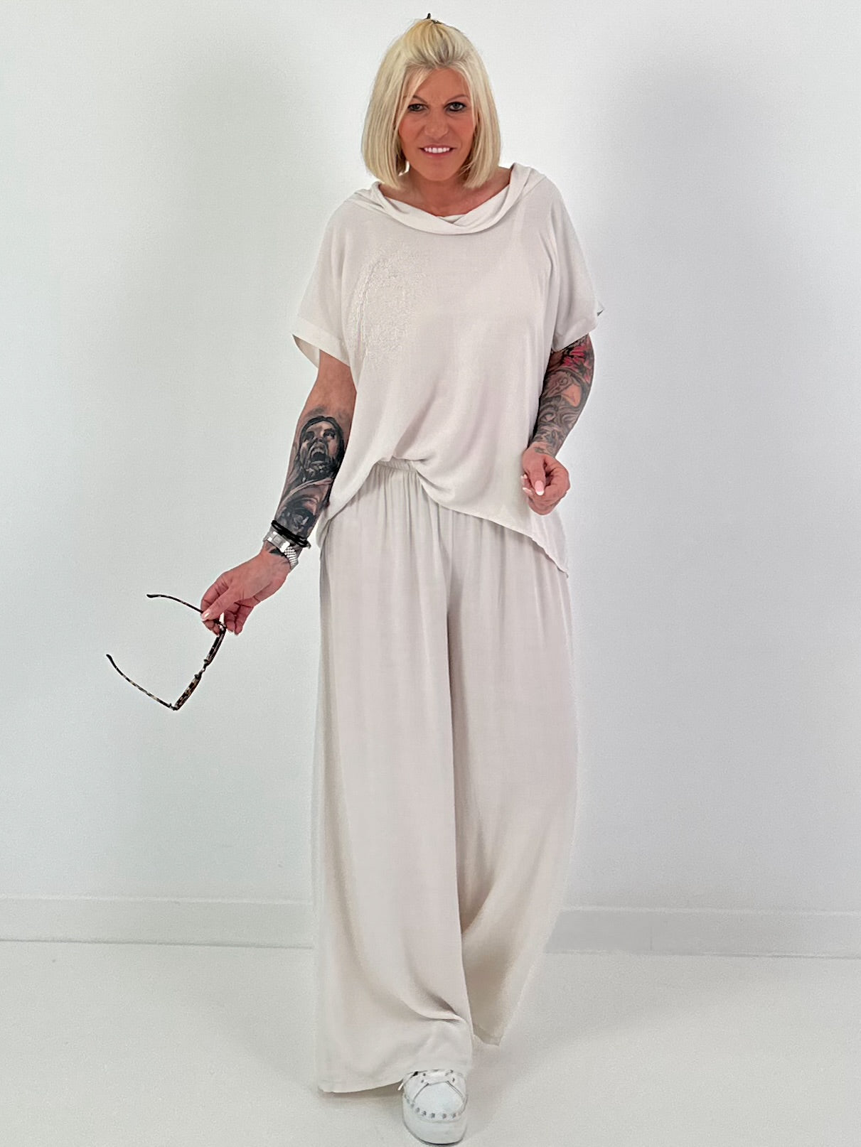 Leichter Zweiteiler - beige