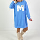 Long Hoodie/Kleid Modell "Edition M" - hellblau