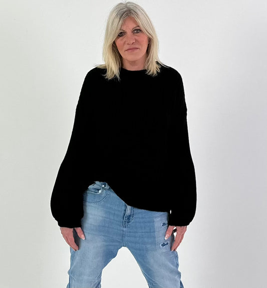 Trui model "CloudSleeve" - ​​zwart