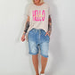 Long T-Shirt Hello Sunshine - beige