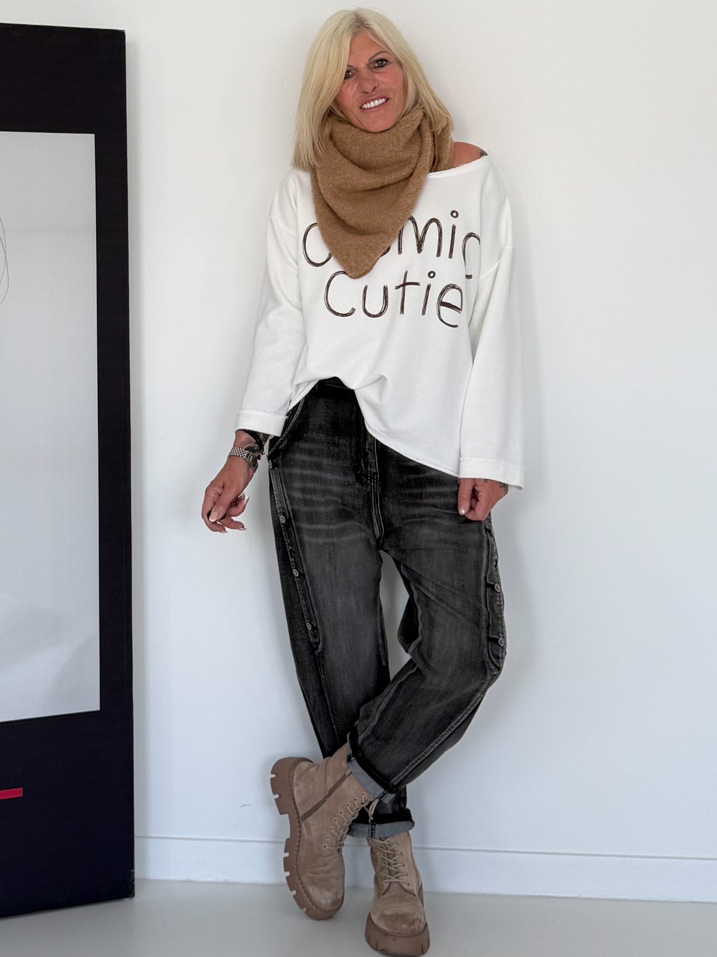 Sweater Cosmic Cutie - weiss