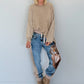Oversized Shirt stone washed - taupe