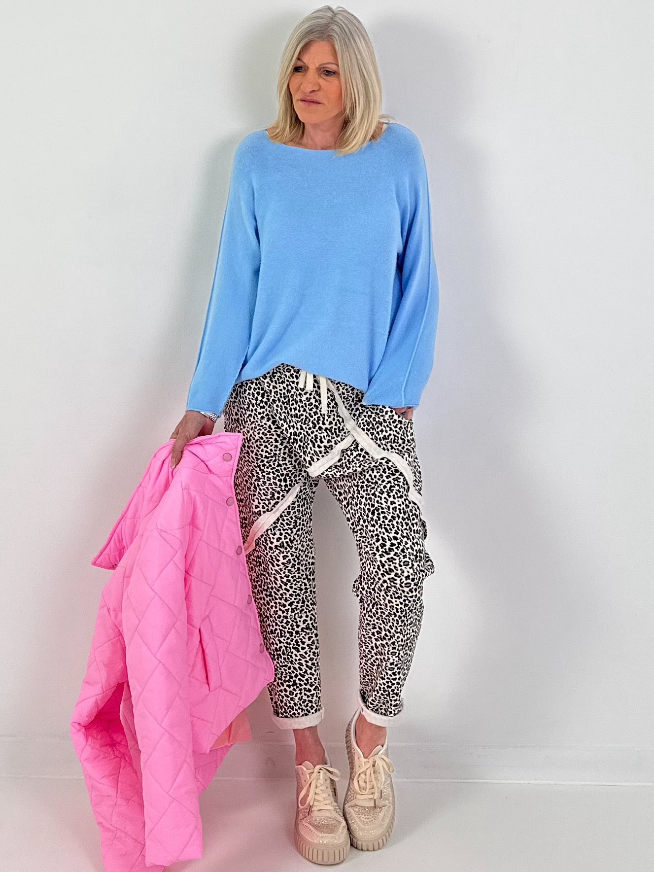 Pullover mit Rundhals - hellblau