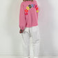 Sweatshirt model "Good Vibes" - pink