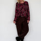 Shirt im Allover-Camouflage-Look - burgundi-mehrfarbig
