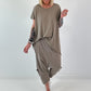 Oversized T-shirt - taupe