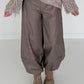Vegane Lederhose 2 Looks - taupe